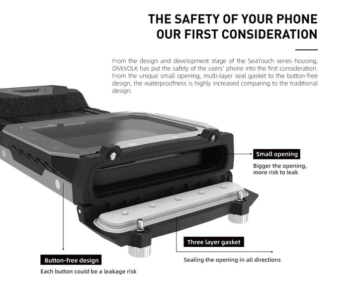 Laden Sie das Bild in Galerie -Viewer, NEU - Divevolk - SeaTouch 4 MAX Smartphonegehäuse weiß