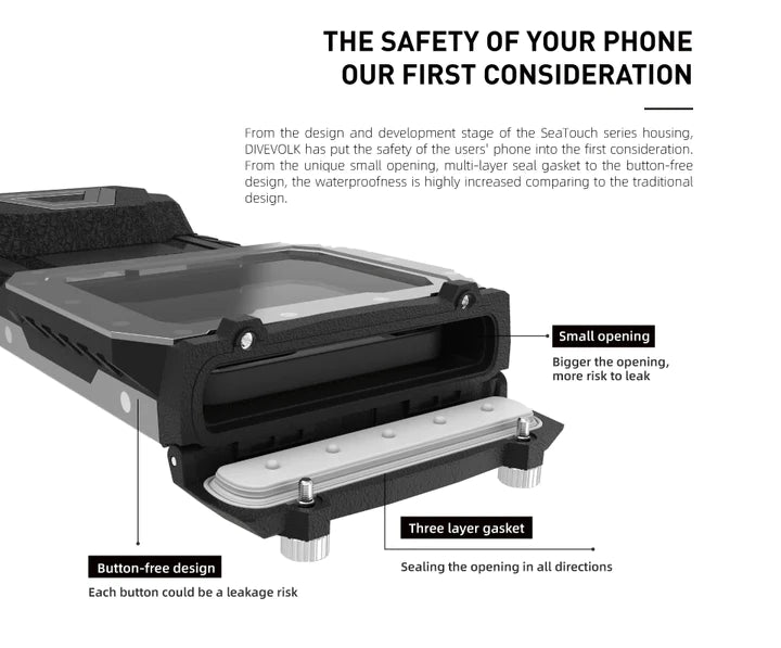 Laden Sie das Bild in Galerie -Viewer, Divevolk - SeaTouch 4 MAX Plus Smartphonegehäuse