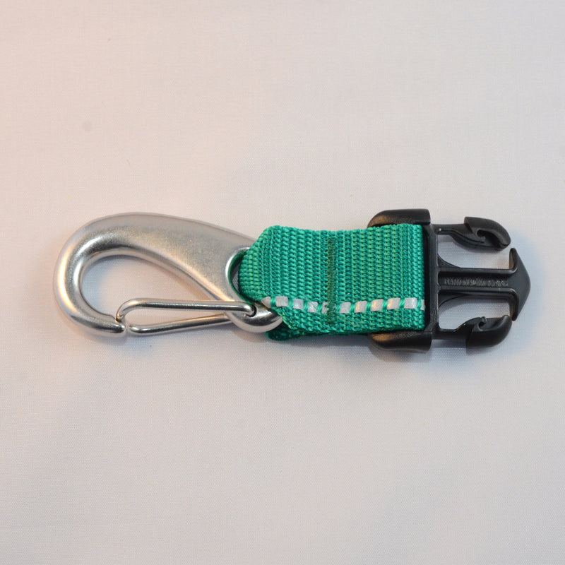 Laden Sie das Bild in Galerie -Viewer, Inox Karabinerhaken 70mm mit einer männlichen Schnalle