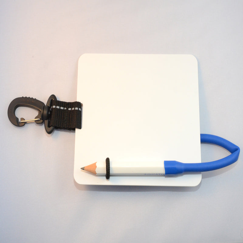 Laden Sie das Bild in Galerie -Viewer, Schreibtafel 15 x 13 cm mit drehbarem Kunststoff- Karabiner