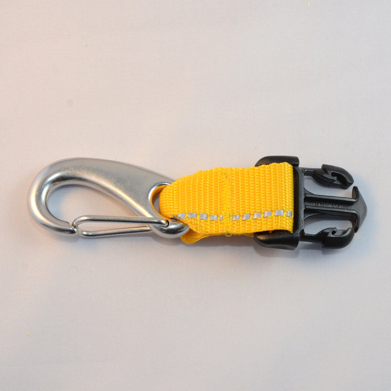 Laden Sie das Bild in Galerie -Viewer, Inox Karabinerhaken 70mm mit einer männlichen Schnalle