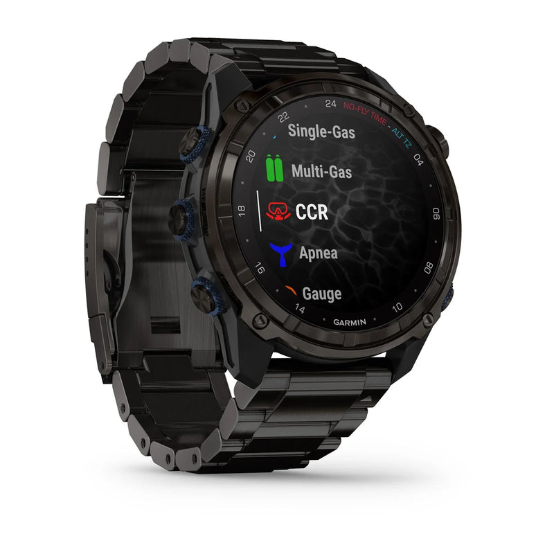 Laden Sie das Bild in Galerie -Viewer, Garmin Descent™ Mk3i – 51 mm, Graues DLC-Titan mit DLC-Titanarmband