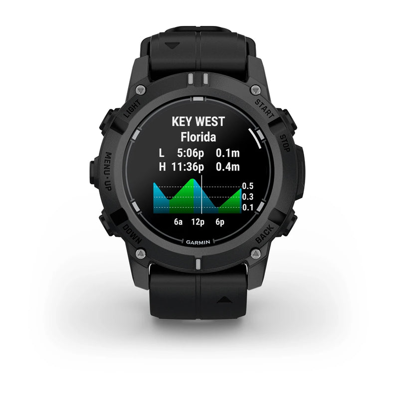 Laden Sie das Bild in Galerie -Viewer, Garmin Descent™ G2 Schwarz mit Silikon-Wechselarmband 22 mm