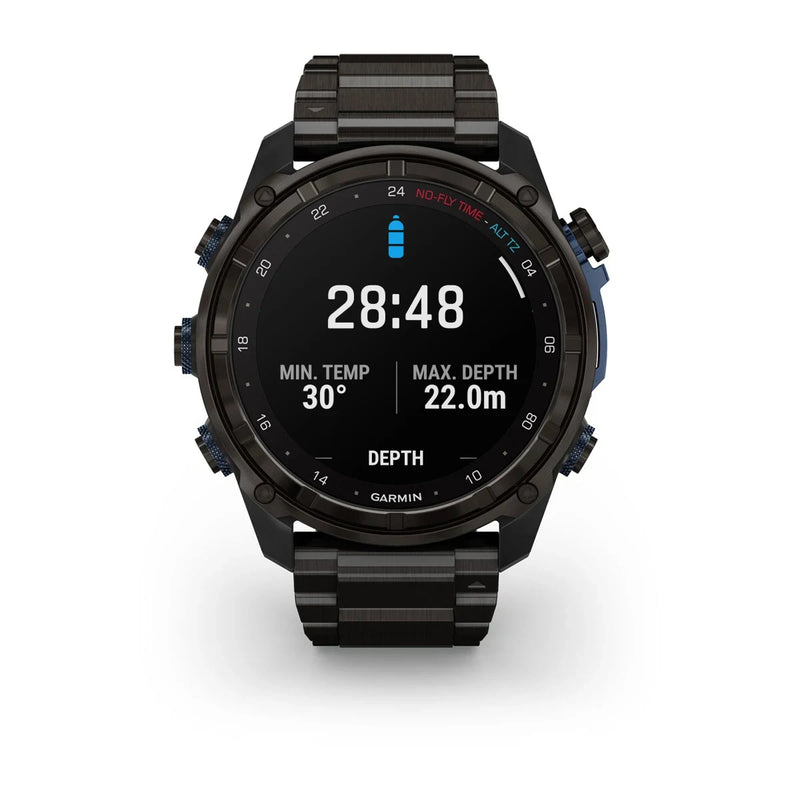 Laden Sie das Bild in Galerie -Viewer, Garmin Descent™ Mk3i – 51 mm, Graues DLC-Titan mit DLC-Titanarmband