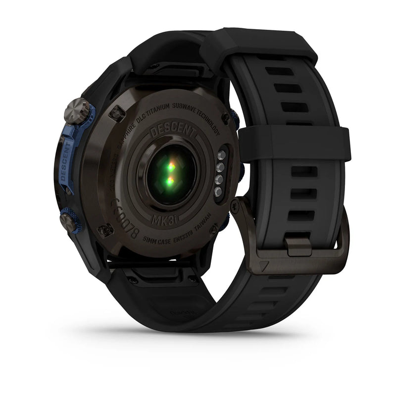 Laden Sie das Bild in Galerie -Viewer, Garmin Descent™ Mk3i –  Graues DLC-Titan mit Tankpod T2 und Silikonarmband -  51 mm