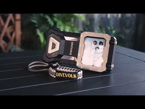 Laden und spielen Sie Video in Galerie -Viewer, Divevolk - SeaTouch 4 MAX Smartphonegehäuse