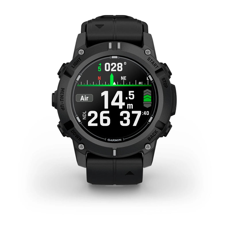 Laden Sie das Bild in Galerie -Viewer, Garmin Descent™ G2 Schwarz mit Silikon-Wechselarmband 22 mm