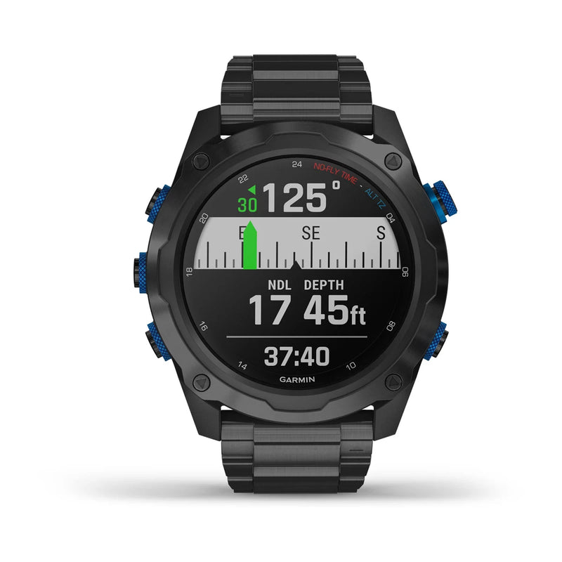 Laden Sie das Bild in Galerie -Viewer, Garmin Descent™ Mk2i graues DLC-Titan mit DLC-Titanarmband inkl. T1 Tankpod