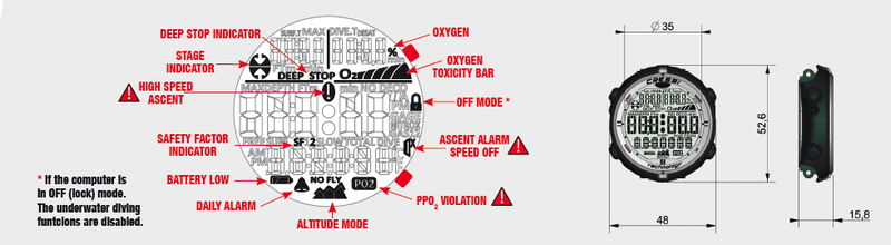 Laden Sie das Bild in Galerie -Viewer, Cressi Neon - Tauchcomputer