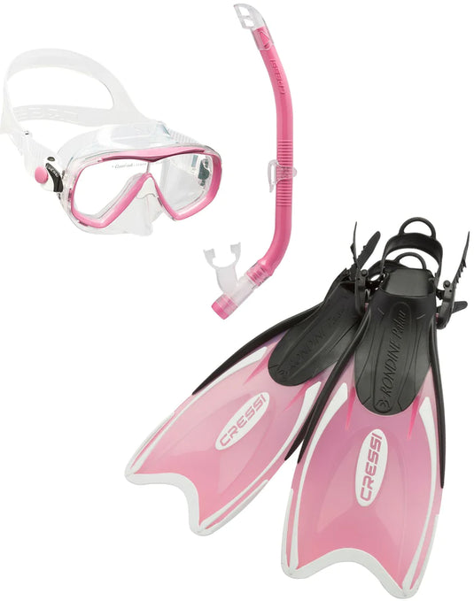 Mini Palau ABC für Kinder - Palau Flossen + Estrella JR Maske + Top Colorama Schnorchel