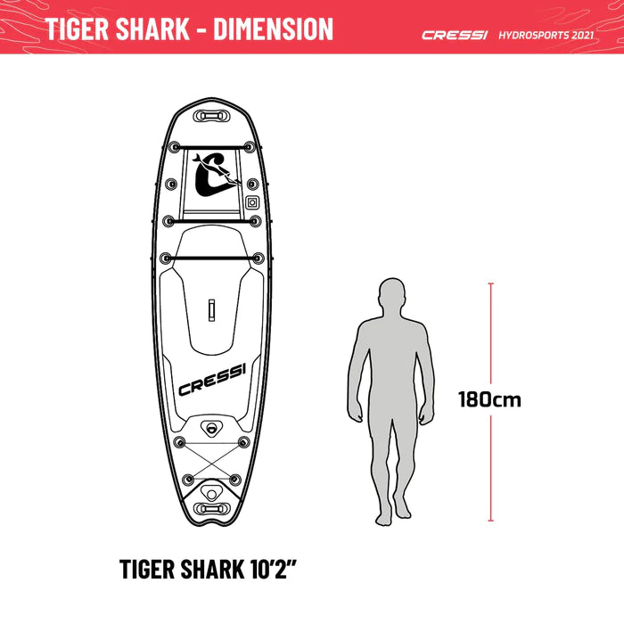 Laden Sie das Bild in Galerie -Viewer, Tiger Shark - SUP
