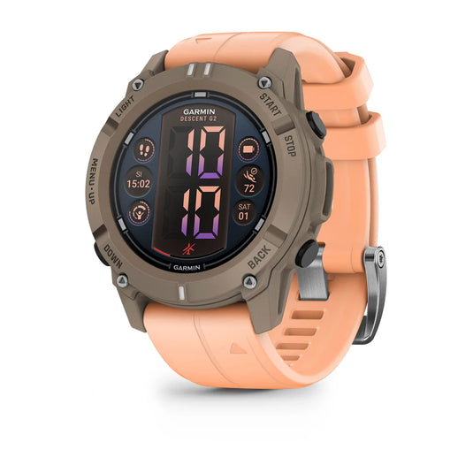Garmin Descent™ G2 Schwarz mit Silikon-Wechselarmband 22 mm