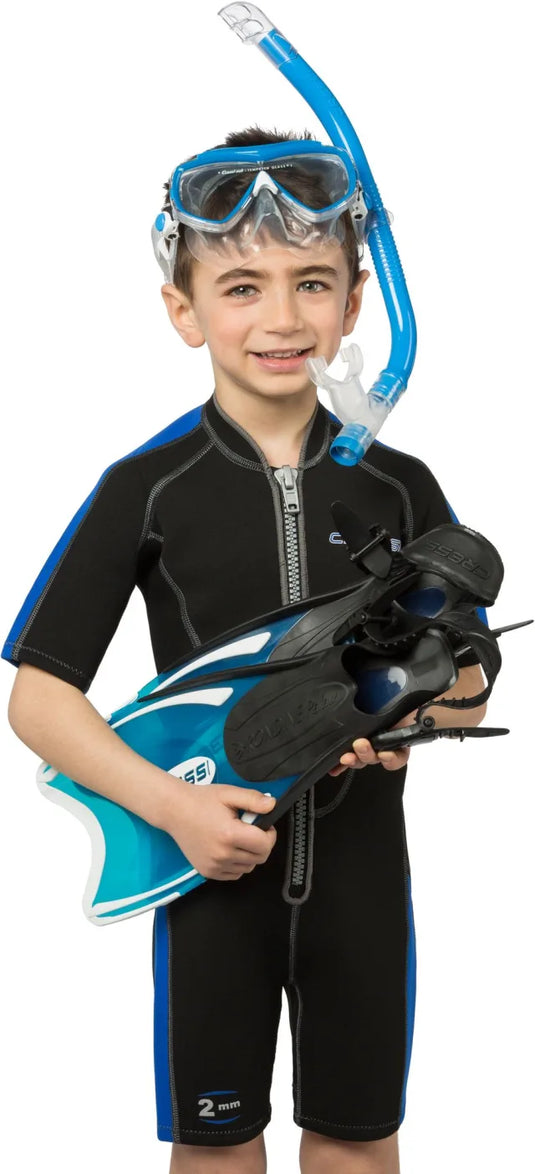 Mini Palau ABC für Kinder - Palau Flossen + Estrella JR Maske + Top Colorama Schnorchel