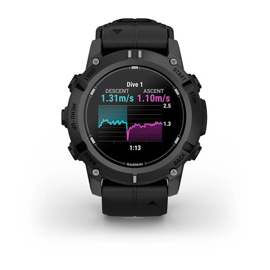Garmin Descent™ G2 Schwarz mit Silikon-Wechselarmband 22 mm