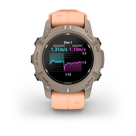 Garmin Descent™ G2 Schwarz mit Silikon-Wechselarmband 22 mm
