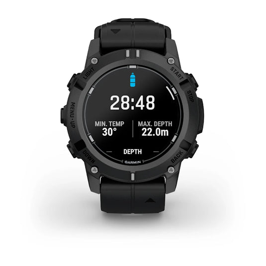 Garmin Descent™ G2 Schwarz mit Silikon-Wechselarmband 22 mm