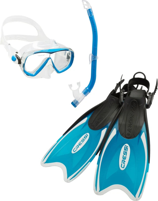 Laden Sie das Bild in Galerie -Viewer, Mini Palau ABC für Kinder - Palau Flossen + Estrella JR Maske + Top Colorama Schnorchel
