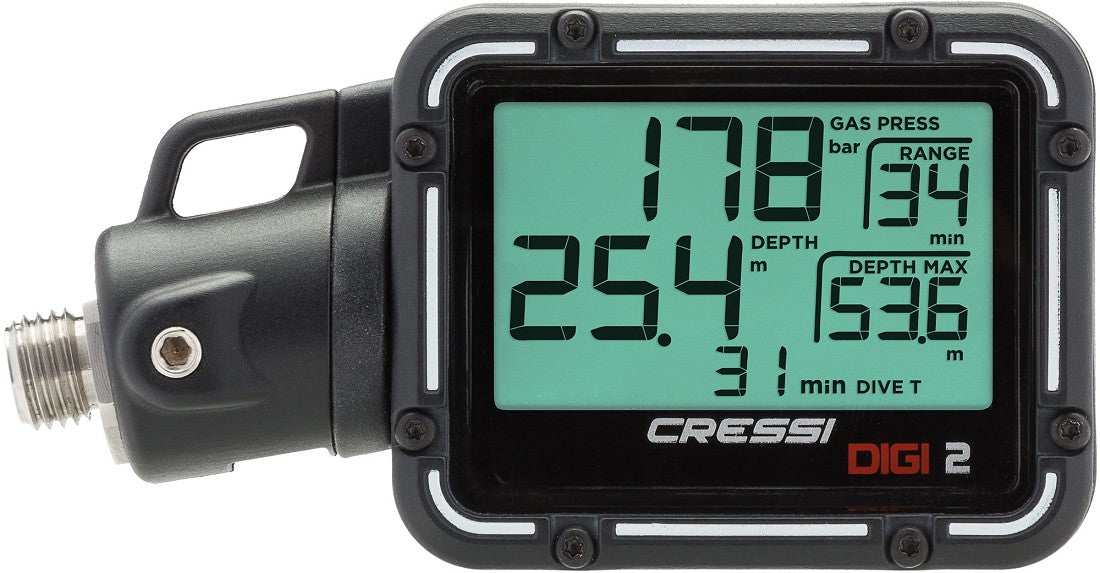 Cressi Digi 2 - Digitaler Manometer + Tiefenmesser – Diving HUB