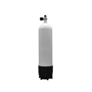 Tauchflasche 10 L / 232 bar Stahl mit Monoventil und Standfuß