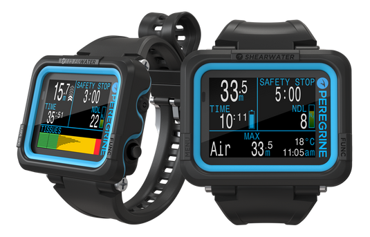 Shearwater Peregrine Tauchcomputer - Vollfarbiges 2,2 Zoll LCD Display